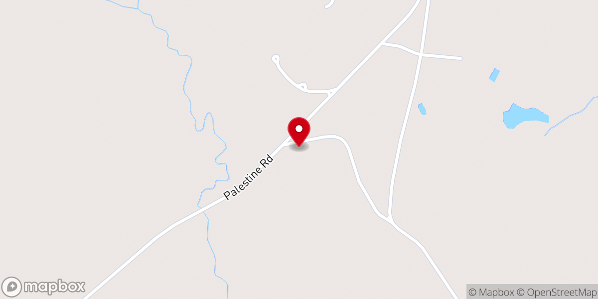 Map showing location of Turner Church
