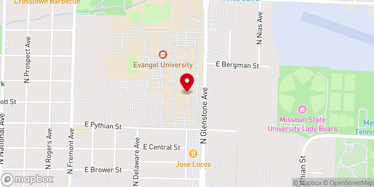 Map showing location of The Evangel Chapel