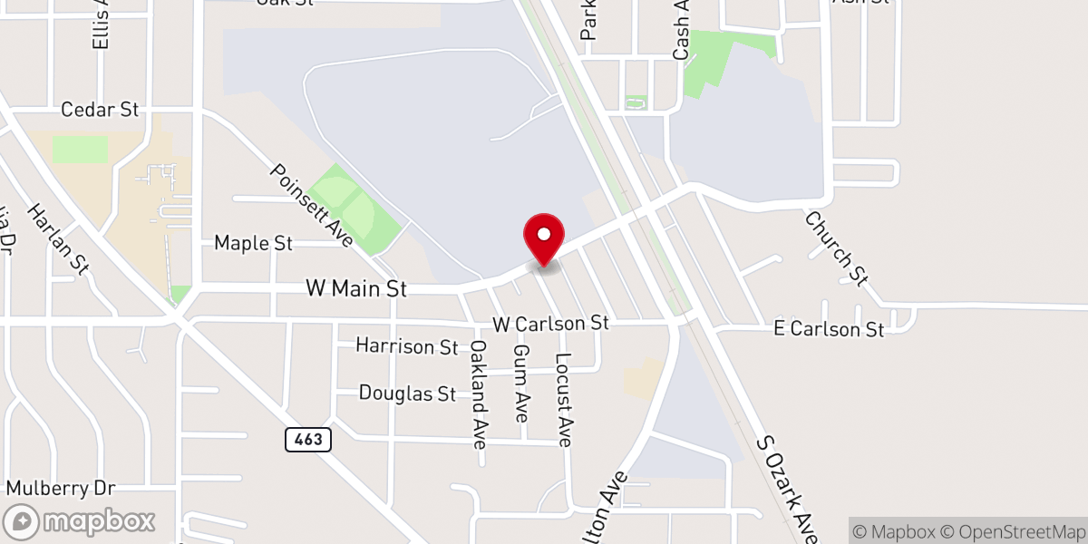 Map showing location of Victory Lighthouse Baptist Church