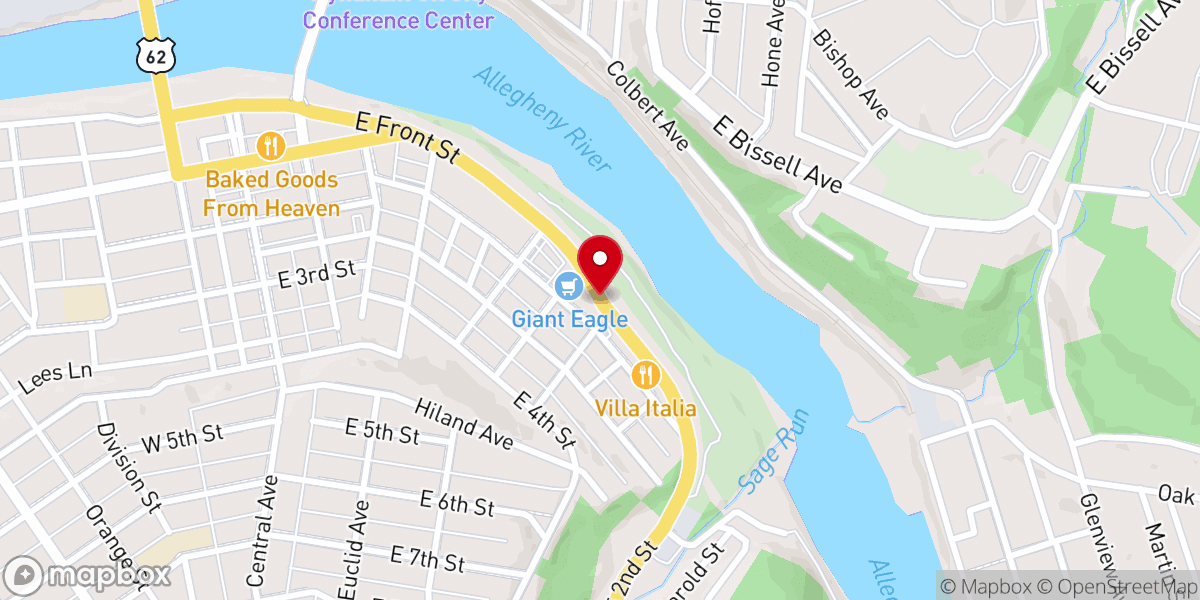 Map showing location of Agape Ministries Inc