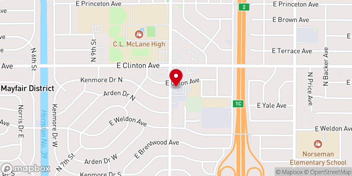 Map showing location of Sacred Heart Church