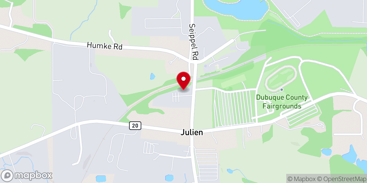 Map showing location of Greater Faith Church