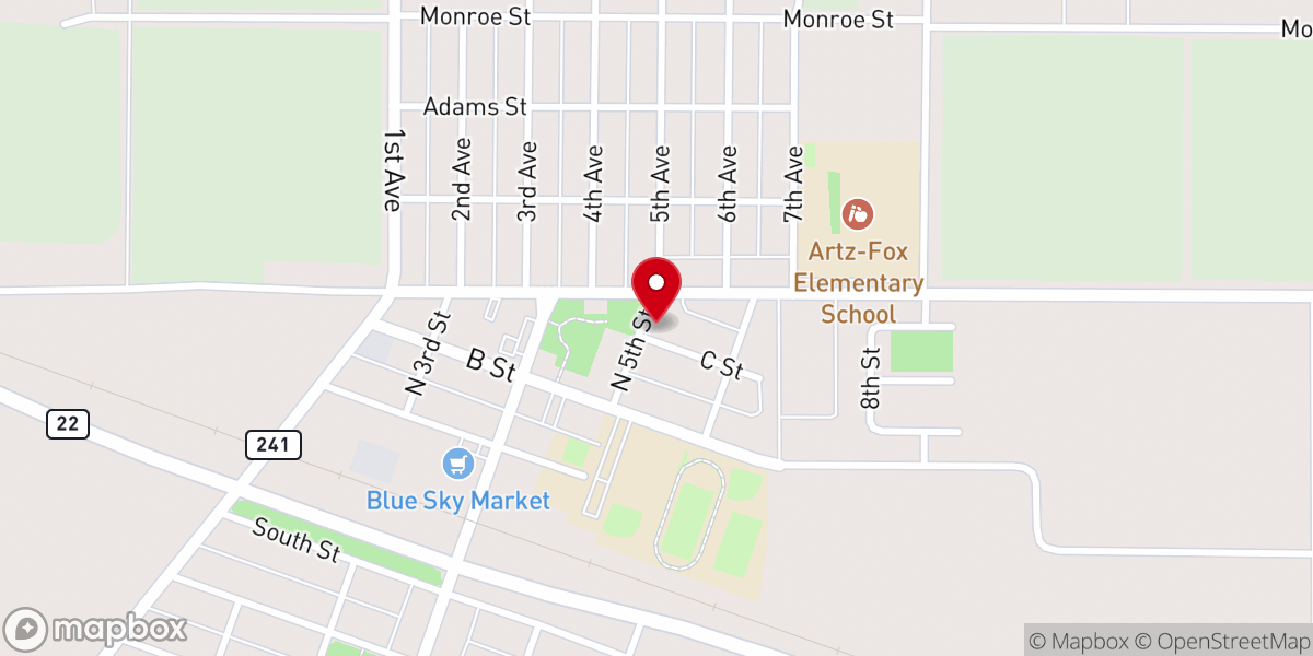 Map showing location of St Luke's Parish 19