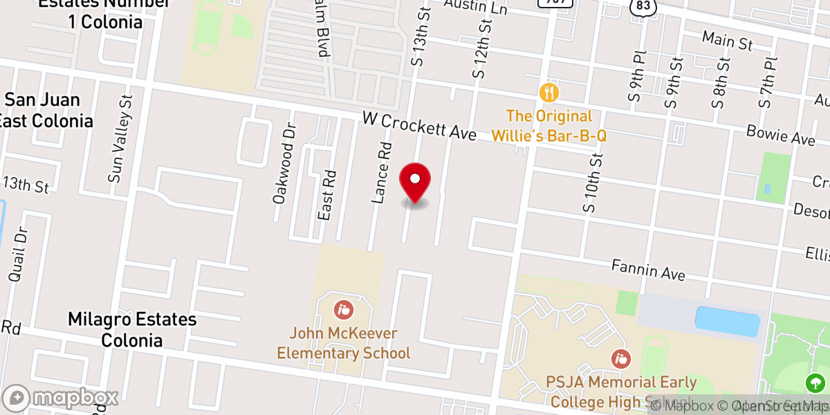 Map showing location of Mansion de Bendicion, Family Church