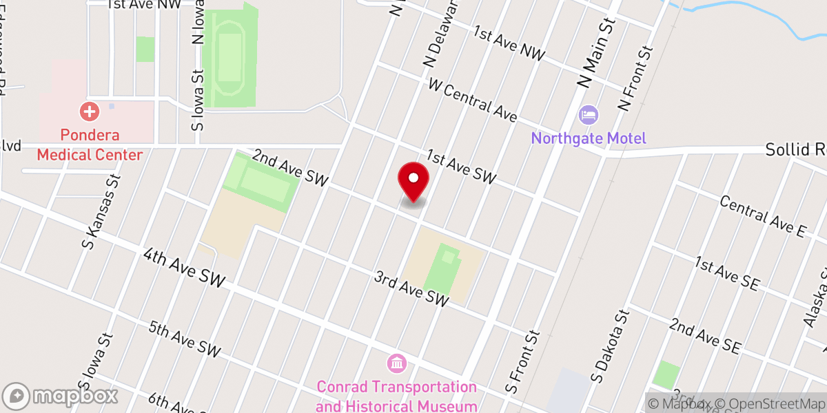 Map showing location of St Michael's Catholic Church