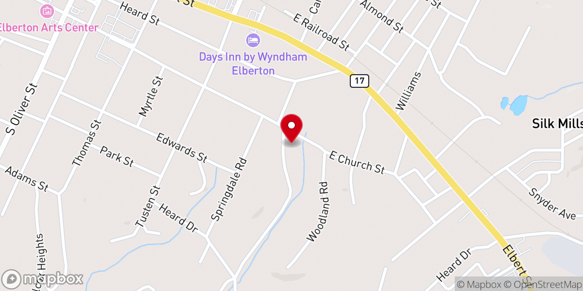Map showing location of St Alban's Episcopal Church