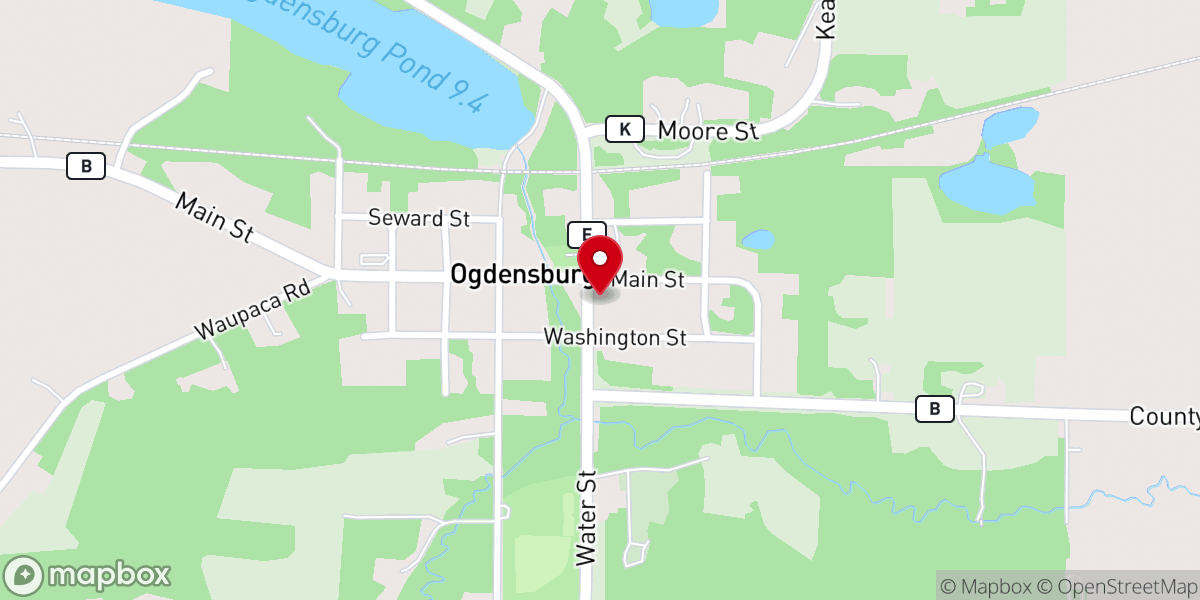 Map showing location of Crossroads Bible Church