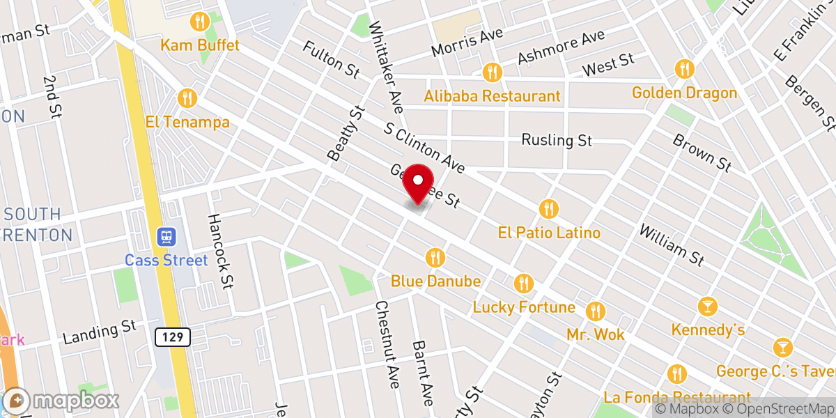 Map showing location of Encounter Church
