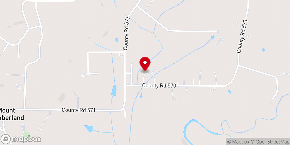 Map showing location of Harvest Time church