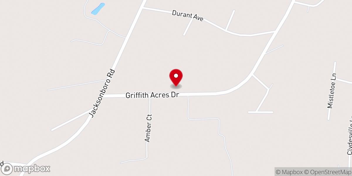 Map showing location of St John Ame Church