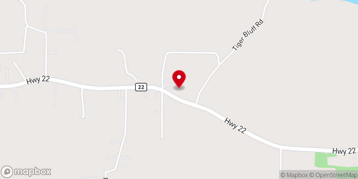Map showing location of Maurepas High School