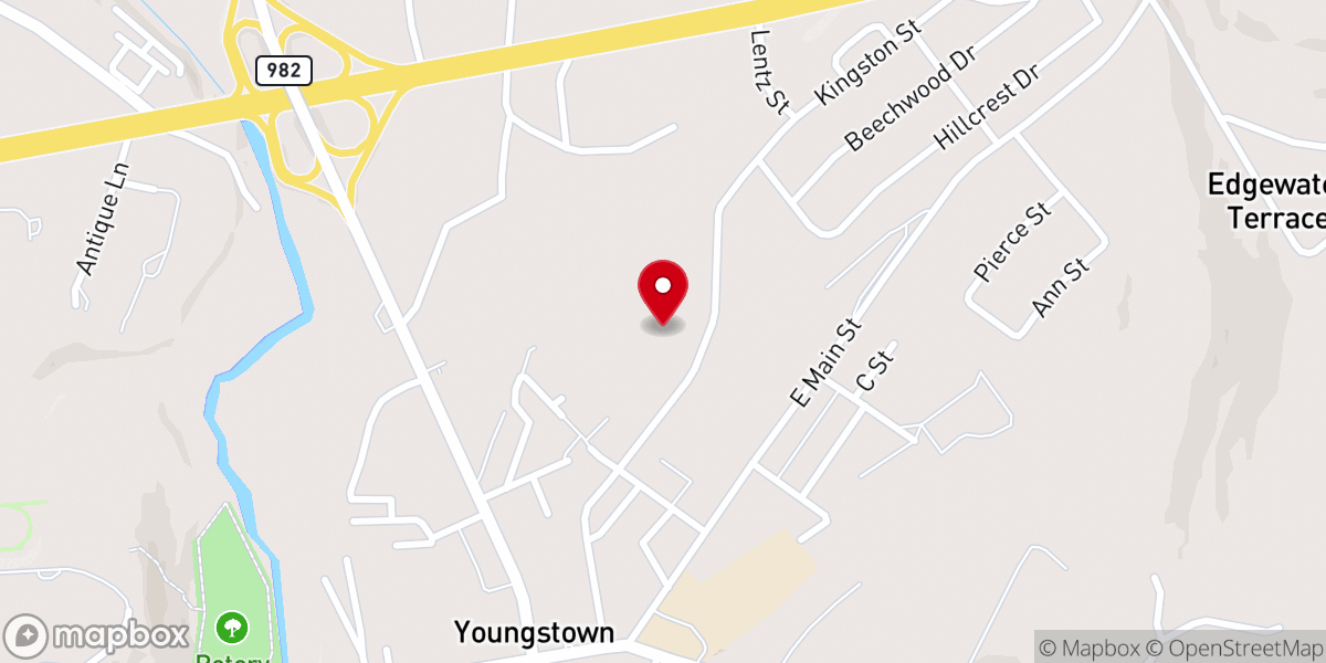 Map showing location of LATROBE ALLIANCE CHURCH