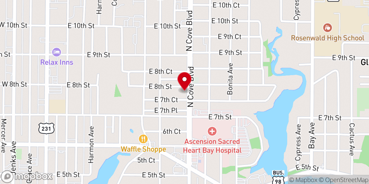 Map showing location of Macedonia Baptist Church