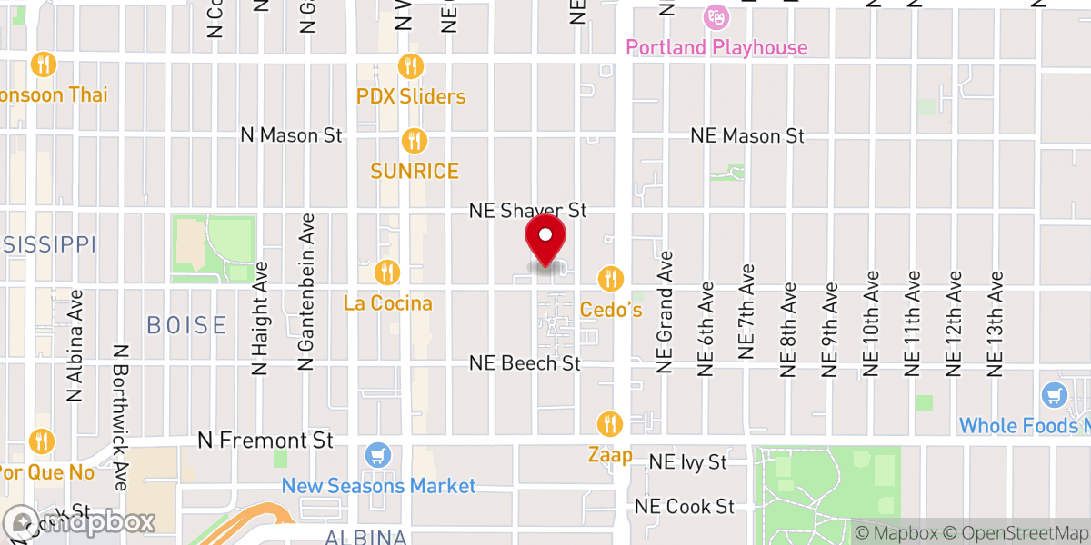 Map showing location of Mallory Church of Christ