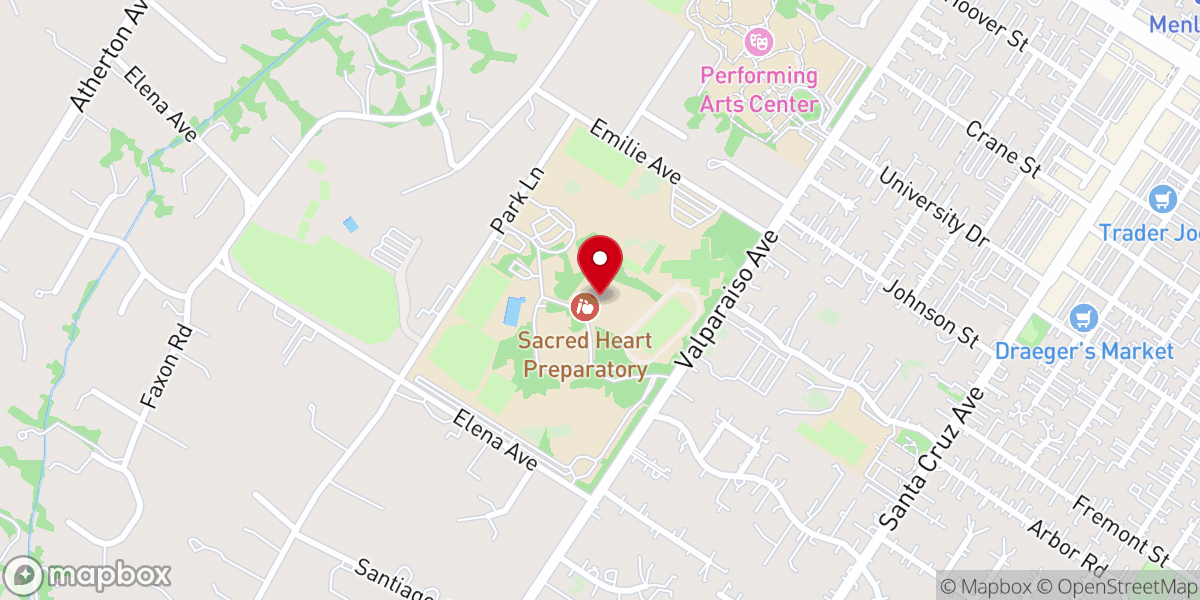 Map showing location of Religious of the Sacred Heart