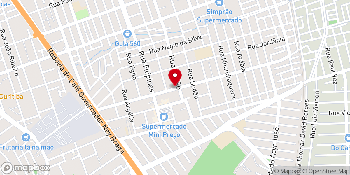 Map showing location of Nossa Senhora do Rosário de Belém