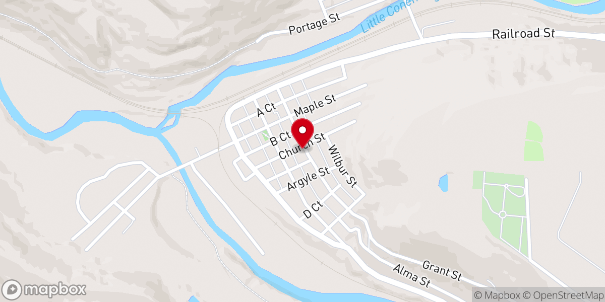 Map showing location of South Fork VFD
