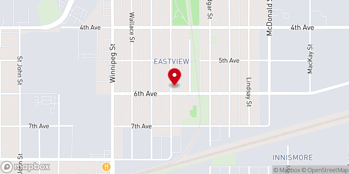 Map showing location of RCCG Mount Zion Parish Regina