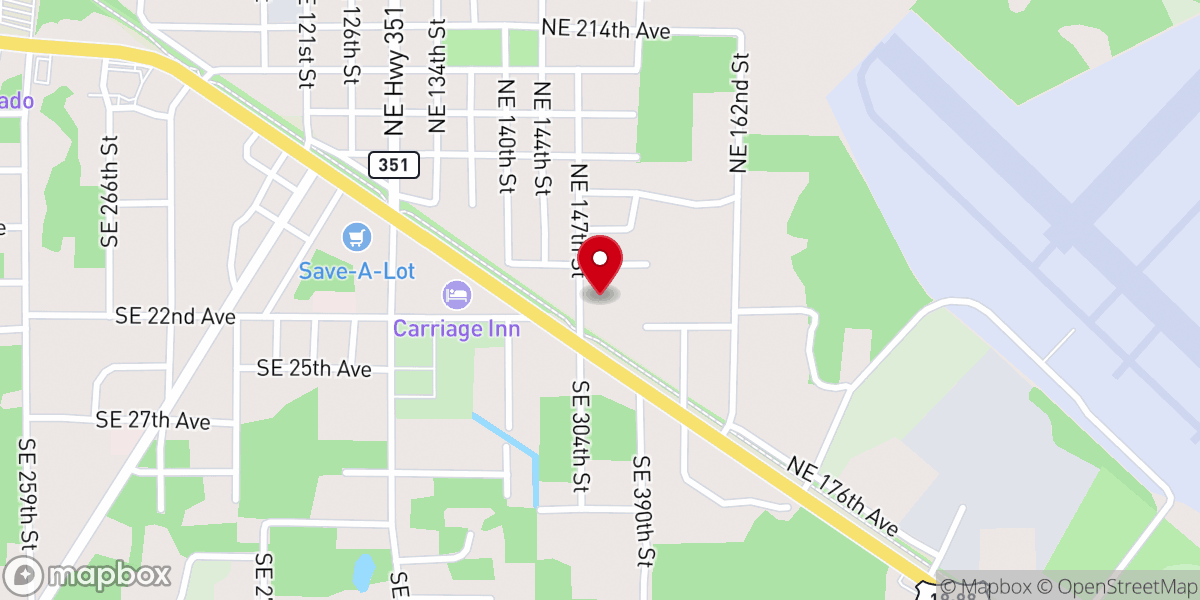 Map showing location of Cross City Church of Christ