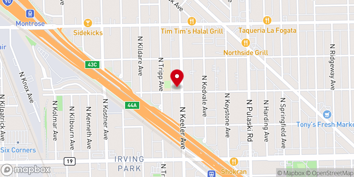Map showing location of Sts. Athanasios the Great & John the Baptist Greek Orthodox Church