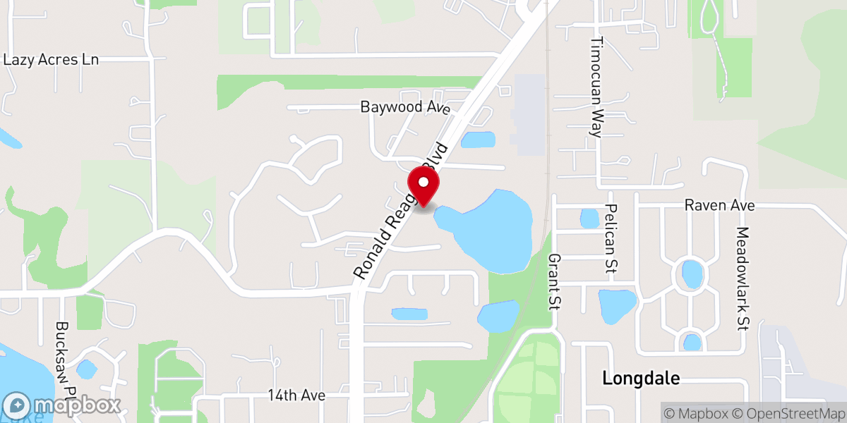 Map showing location of Rev. Gary Davids