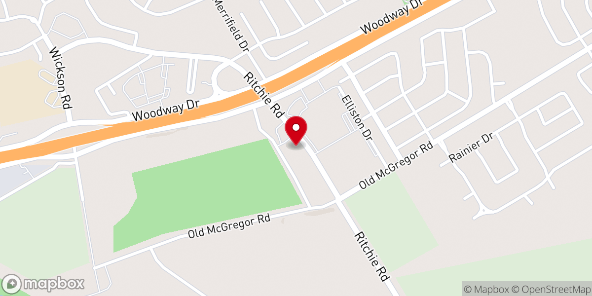 Map showing location of The Venue at First Woodway