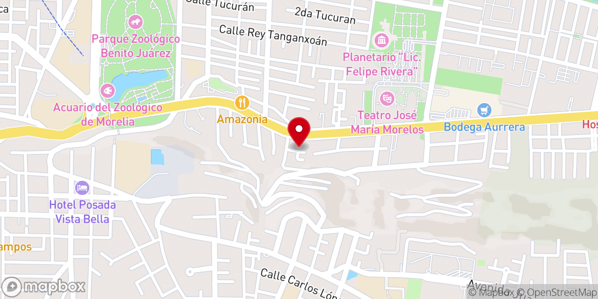 Map showing location of Rectoría de Nuestra Señora de la Esperanza