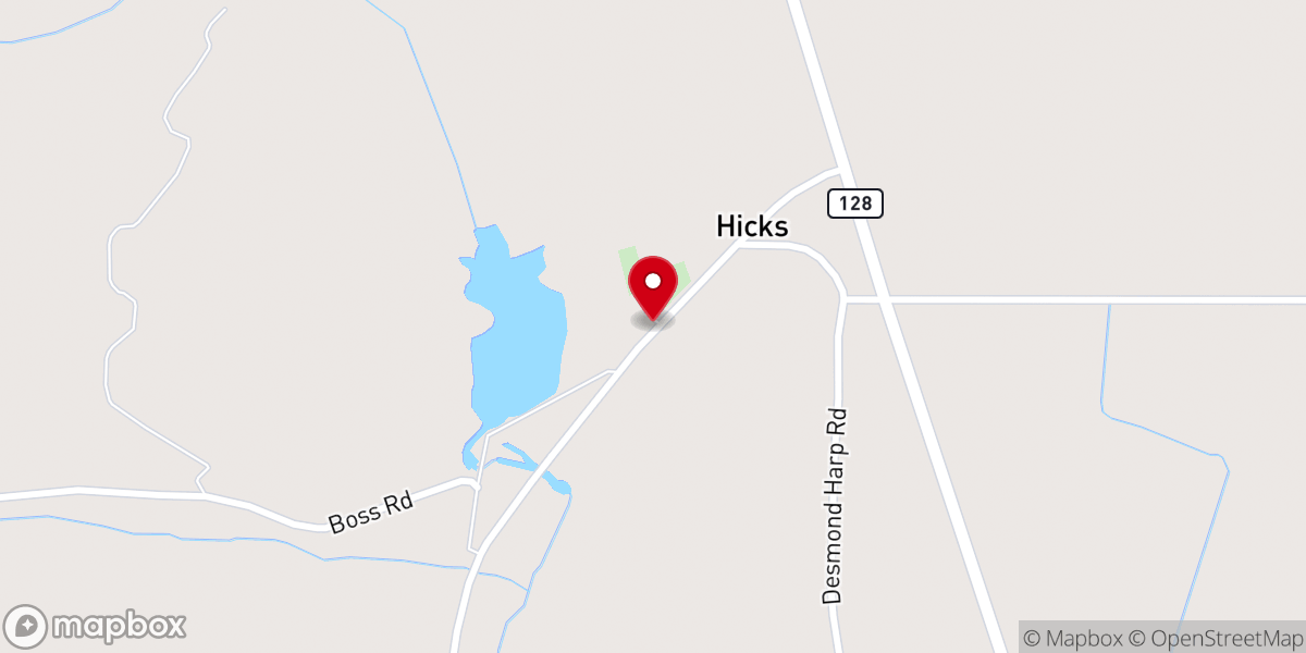 Map showing location of New Home Church