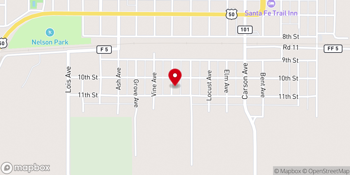 Map showing location of Seventh Day Adventist Church