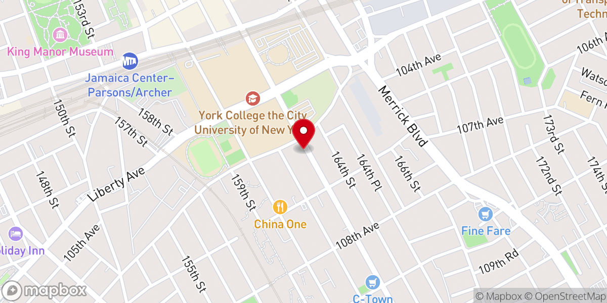 Map showing location of Calvary A.M.E. Zion Church