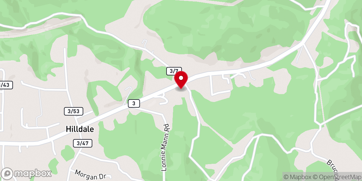 Map showing location of Mt Pisgah