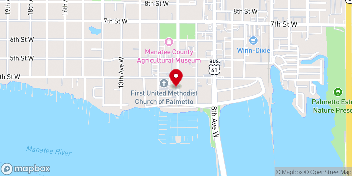 Map showing location of Palmetto Village Thrift