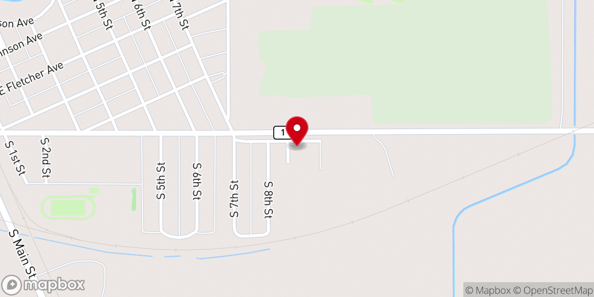 Map showing location of Zion Lutheran Church
