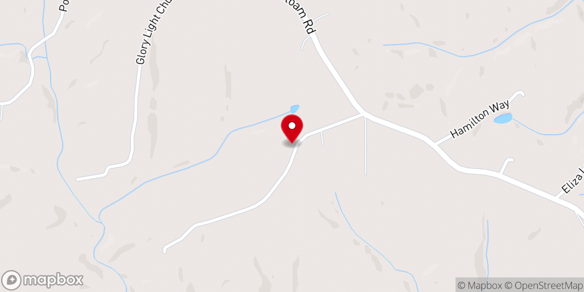 Map showing location of Poplar Springs Baptist Church