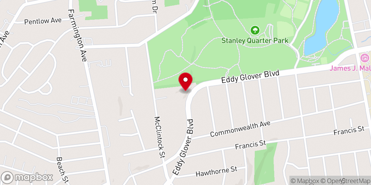 Map showing location of St Josaphat's Ukrainian Catholic Church
