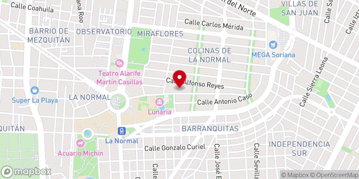 Map showing location of Enlace