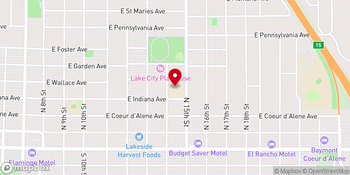 Map showing location of North Idaho Unitarian Universalist