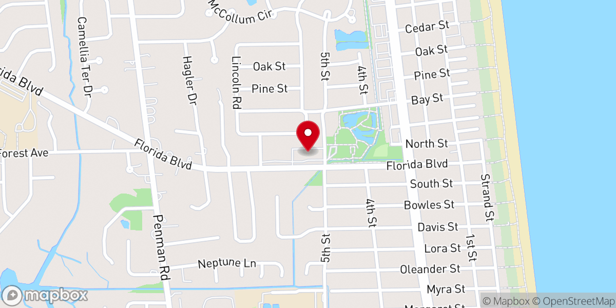 Map showing location of Resurrection Anglican Church