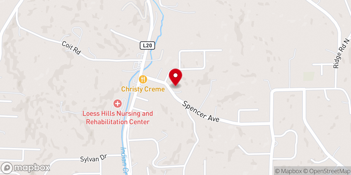Map showing location of Glory Road Gospel Quartet Inc