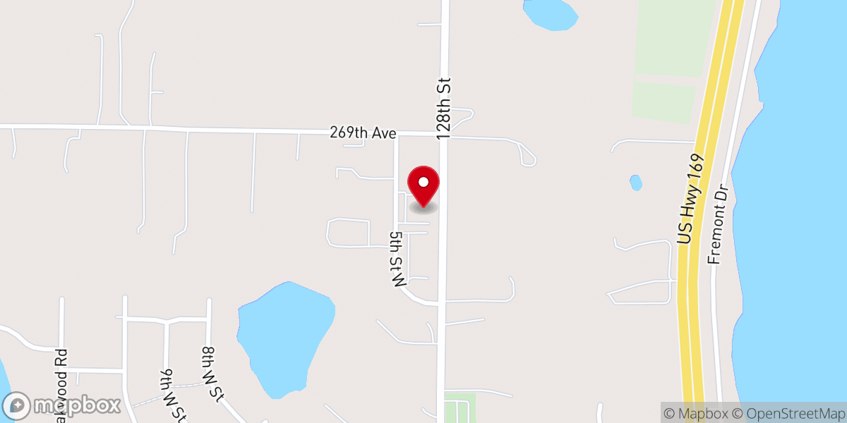 Map showing location of Passing The Bread - Food Pantry