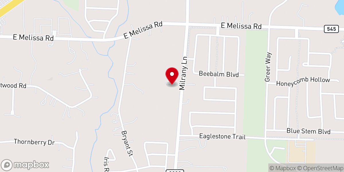 Map showing location of Grace Bible Fellowship Church