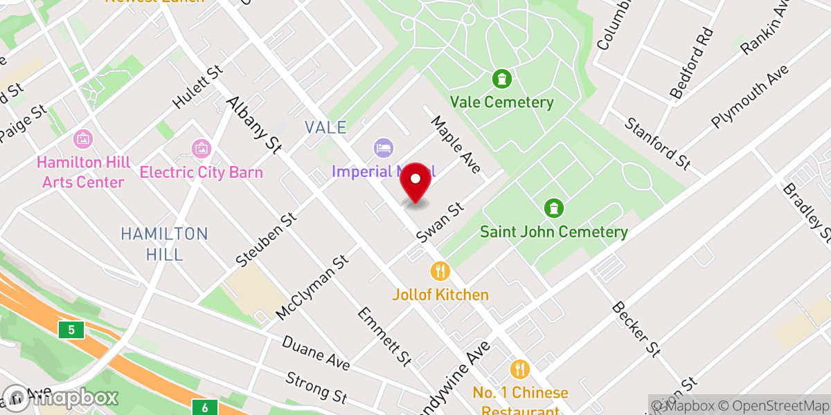 Map showing location of Friendship House