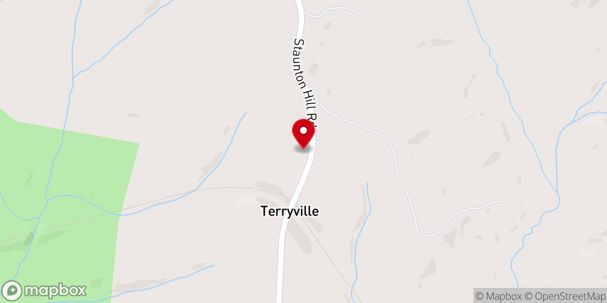Map showing location of Springhill Baptist Church