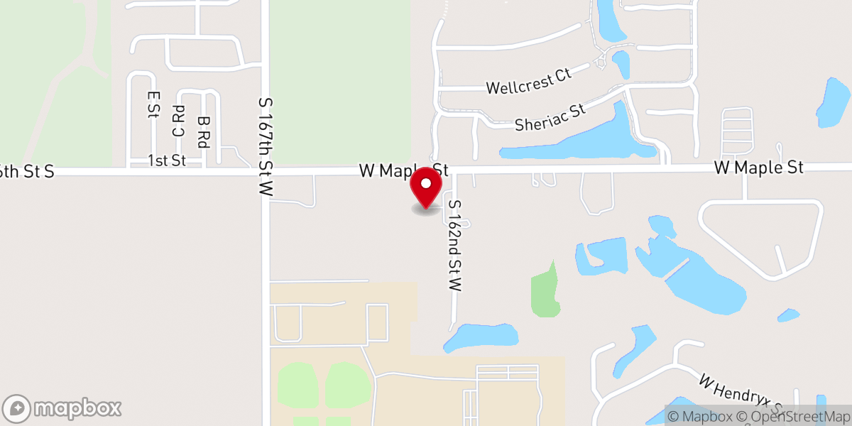 Map showing location of Heartland Church of Christ