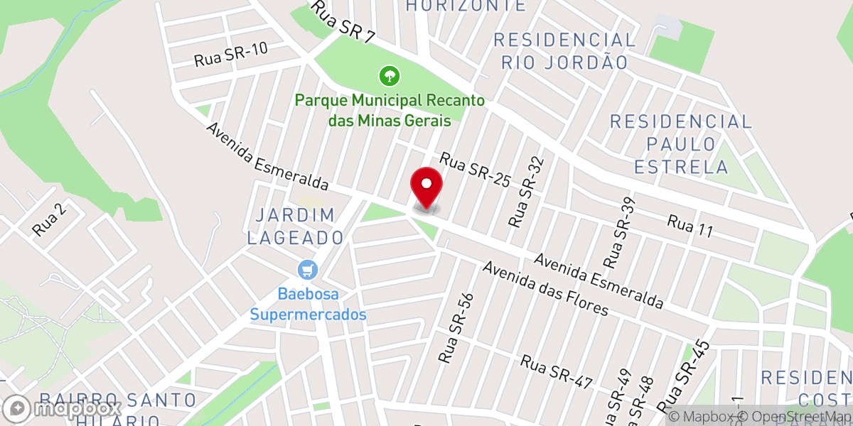 Map showing location of Igreja Universal - Santo Hilário