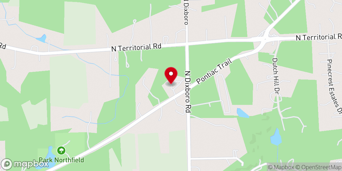 Map showing location of Ann Arbor Christadelphian Church