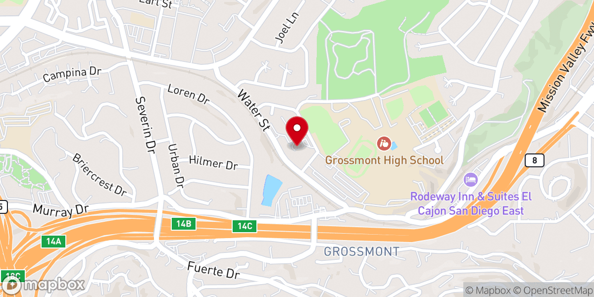 Map showing location of Evangelical Church of Light