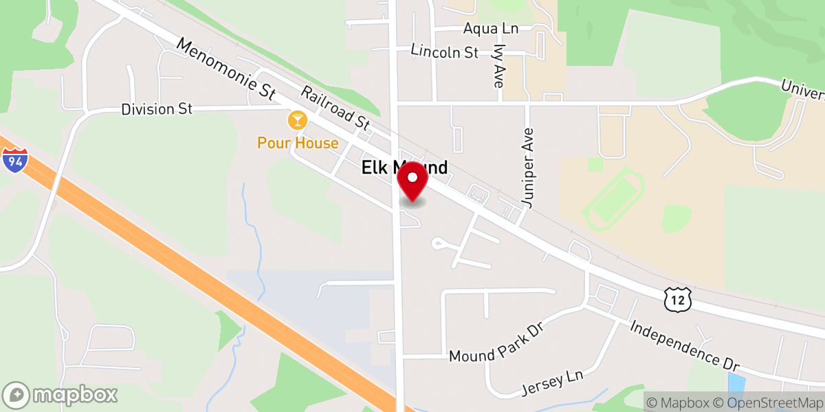 Map showing location of Trinity United Methodist Church