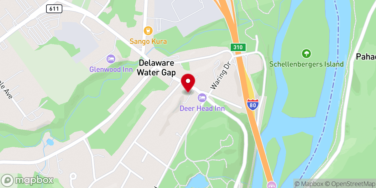 Map showing location of Presbyterian Church of the Mountain