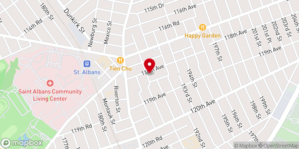 Map showing location of St albans presbyterian church